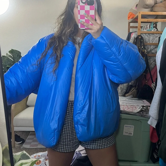 Yeezy X Gap Round Blue Puffer Jacket - Picture 8 of 9